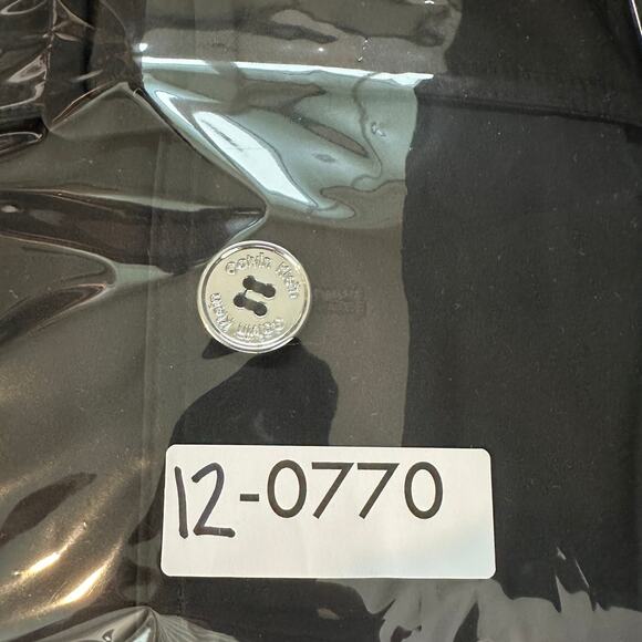 Calvin Klein Rain Trench Coat XS Black Hooded Water Wind Resistant Preppy EUC - Picture 13 of 13